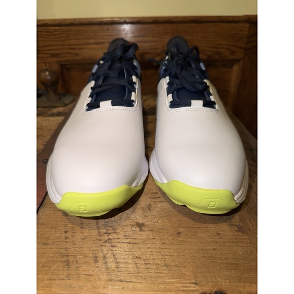 Footjoy‎ Golf Shoes ProLite 56920 Style 13 Medium Mens Spikeless White Navy - Picture 3 of 11